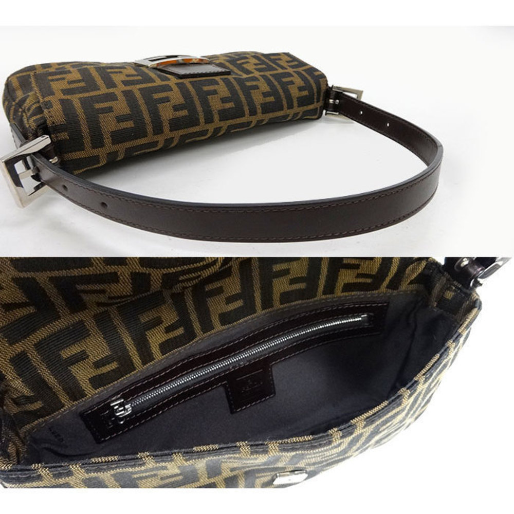Fendi Zucca Pattern Mamma Bucket Shoulder Bag Brown - Picture 6 of 7